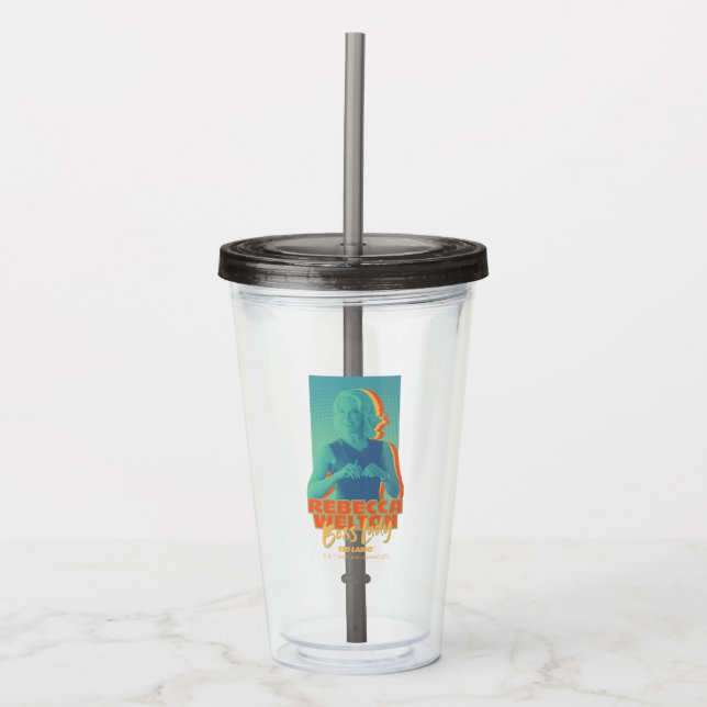 Vaso Acrílico Ted Lasso | Rebecca Welton Boss Lady Graphic (Anverso)