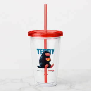 Vaso Acrílico Teddy Vintage Graphic
