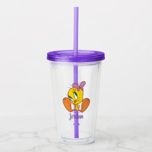 Vaso Acrílico Tejido y mariposa 2