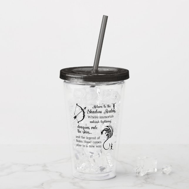 Vaso Acrílico Tempest of Shadows Brenda K Davies (Reverso (hielo))