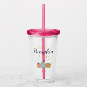 Vaso Acrílico Temporada de calabazas