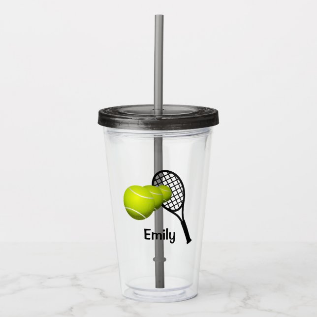 Vaso Acrílico Tenis personalizado (Anverso)