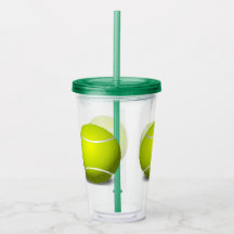 Tennis Balls Sports Acryler Tumbler
