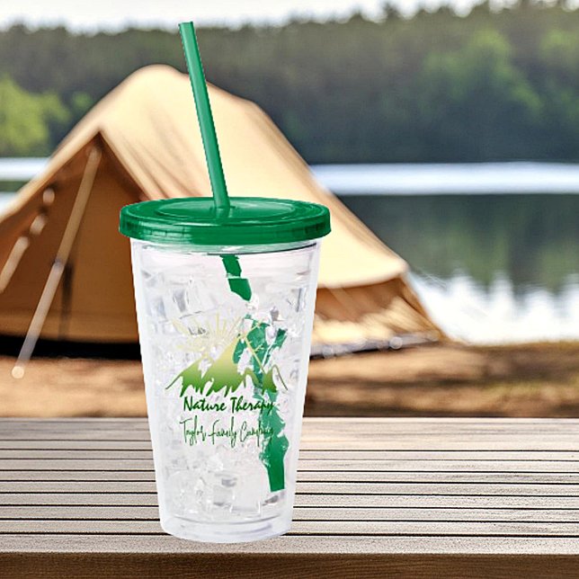 Vaso Acrílico Terapia de la naturaleza Camping personalizado (Subido por el creador)