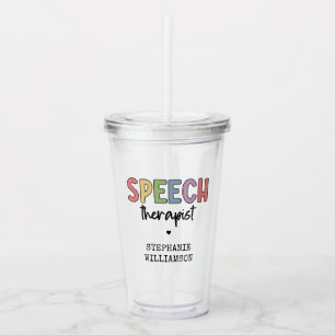 Vaso Acrílico Terapia del habla del patólogo del personalizado S
