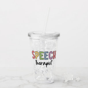 Vaso Acrílico Terapia del habla del patólogo del SLP