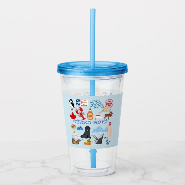 Vaso Acrílico Terra Nova Newfoundland (Anverso)