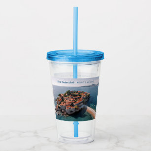 Vaso Acrílico Texto personalizado Montenegro