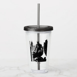Vaso Acrílico The Batman Comic Book Illustration