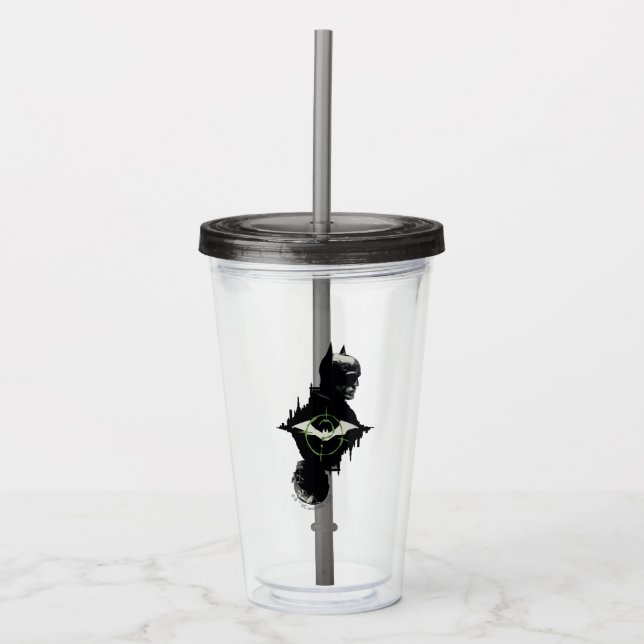 Vaso Acrílico The Batman & The Riddler Dual Character Graphic (Anverso)