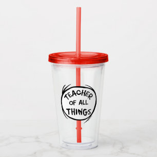 Vaso Acrílico Thing One Thing Two - Maestro de todas las cosas