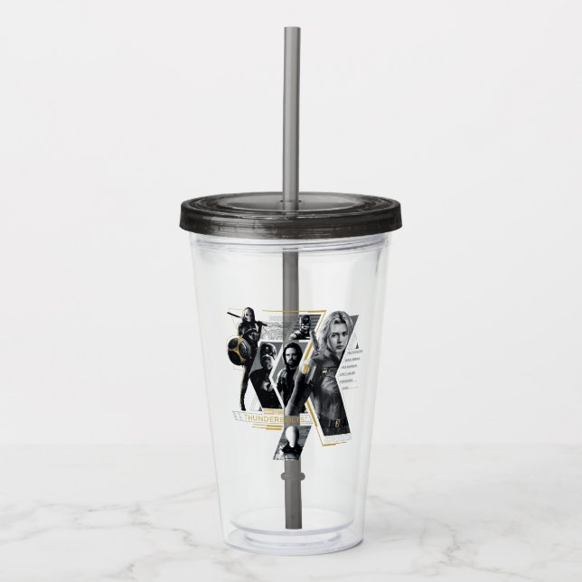 Vaso Acrílico Thunderbolts* | Gráfico de grupo (Anverso)