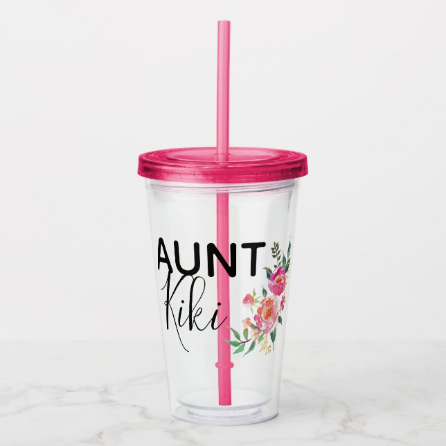 Vaso Acrílico Tía personalizada Cup (Anverso)