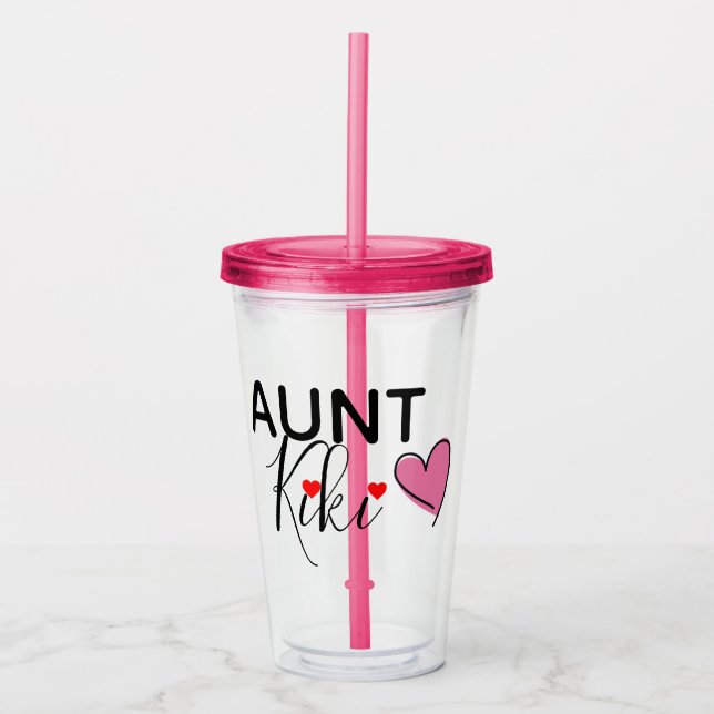 Vaso Acrílico Tía personalizada Cup (Anverso)