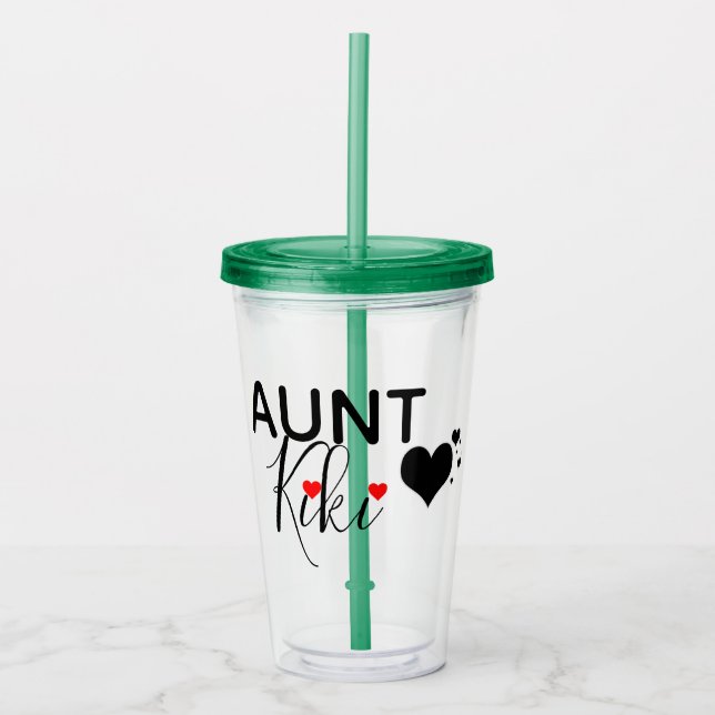 Vaso Acrílico Tía personalizada Cup (Anverso)