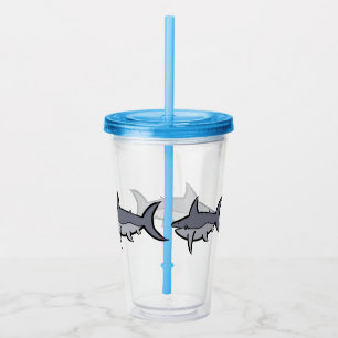 Vaso Acrílico Tiburones