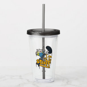 Vaso Acrílico Tiempo de aventura Finn "Estoy En Esto"