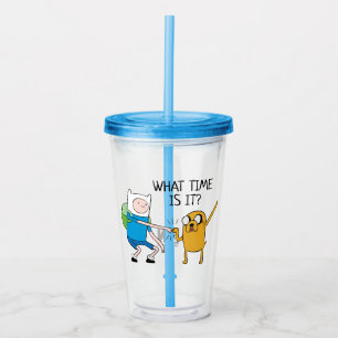 Vaso Acrílico Tiempo de aventura Finn & Jake Fist Bump