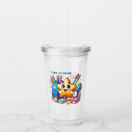 Vaso Acrílico Tiempo de brillar el Tumbler Acrílico