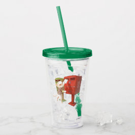 Vaso Acrílico Tiempo de publicación - Gato con buzón taiwanés