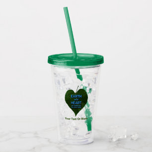 Vaso Acrílico Tierra - Anagram del corazón