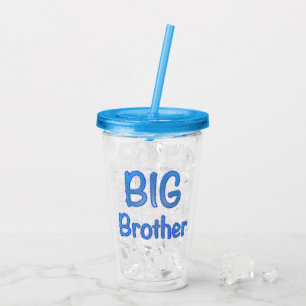 Vaso Acrílico Tipografía de hermano mayor
