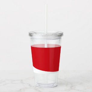 Vaso Acrílico Tirado rojo