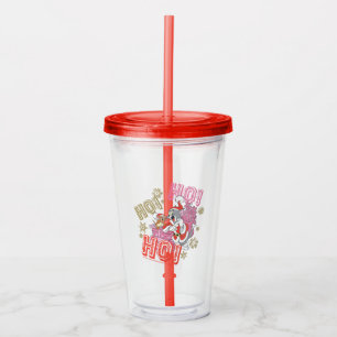 Vaso Acrílico Tom and Jerry "Ho! Ho! Ho!" Santa Gift Delivery