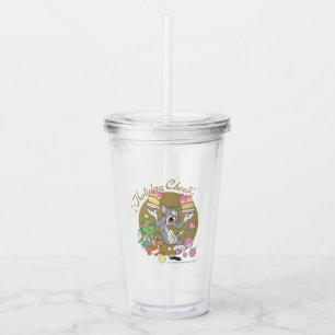 Vaso Acrílico Tom y Jerry Holiday Cheer