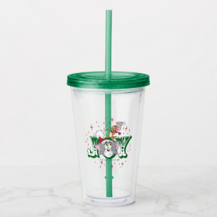 Vaso Acrílico Tom y Jerry Holiday Joy