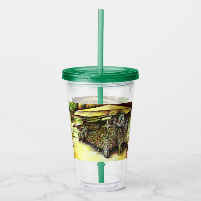 Vaso Acrílico Tomada de la posesión de los poderes (Anverso)