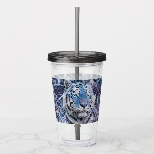 Vaso Acrílico Tony Tiger azul (Anverso)