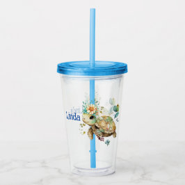 Vaso Acrílico Tortuga personalizada