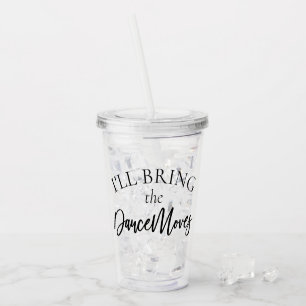 Vaso Acrílico Traer los movimientos de baile Bachelorette Brid
