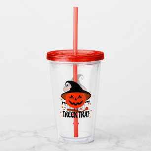 Vaso Acrílico Treck Trat Pumpkin Sonriente