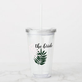 Vaso Acrílico Tropical Personalizado