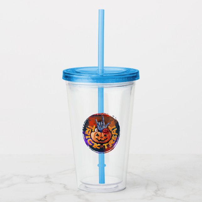 Vaso Acrílico Truco o trato (Anverso)