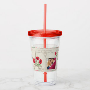 Vaso Acrílico TU foto en Paris France tumbler