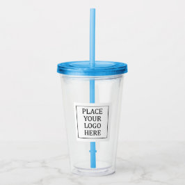 Vaso Acrílico Tu Logo Empresa Profesional Oficina