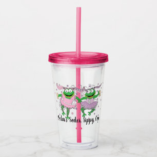 Vaso Acrílico Tubo acrílico de la pascua de 16 onzas