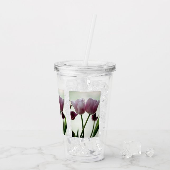 Vaso Acrílico Tulipanes 3259 (Reverso (hielo))