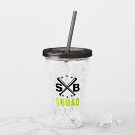Vaso Acrílico Tumblador de softball Squad