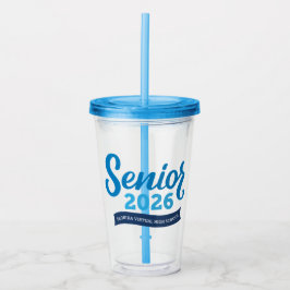 Vaso Acrílico Tumbler acrílico 2026 de FVHS Senior