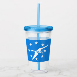Vaso Acrílico Tumbler acrílico con bandera de Corpus Christi, Te