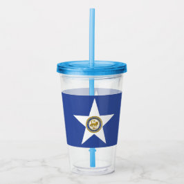 Vaso Acrílico Tumbler acrílico con bandera de Houston, Texas