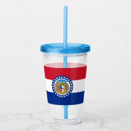 Vaso Acrílico Tumbler acrílico con bandera de Misuri