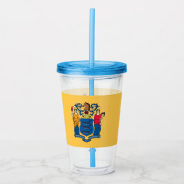 Vaso Acrílico Tumbler acrílico con bandera de Nueva Jersey