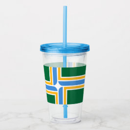 Vaso Acrílico Tumbler acrílico con bandera de Portland