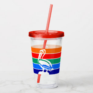 Vaso Acrílico Tumbler acrílico con bandera de San Petersburgo