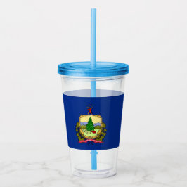 Vaso Acrílico Tumbler acrílico con bandera de Vermont